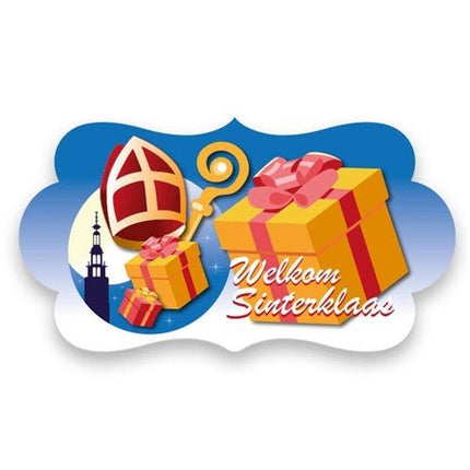 Feestbord Welkom Sinterklaas 42X22cm van Haza Witbaard koop je bij Partywinkel