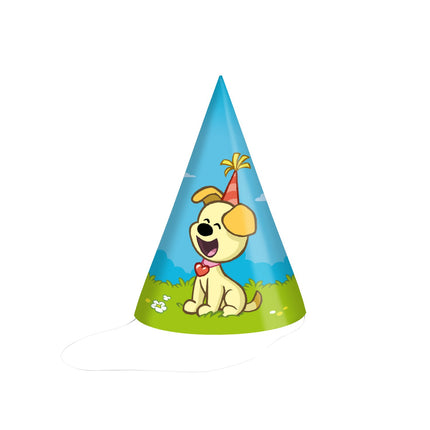 Feesthoedjes Woezel & Pip 18cm 6 stuks