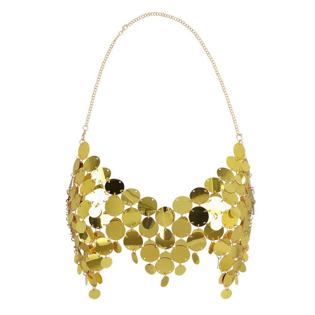 Festival Top Goud Dames Pailletten van Boland koop je bij Partywinkel