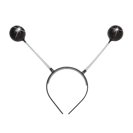 Zwarte Haarband Antenne Met Glitter