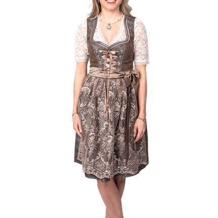 Groene Dirndl Jurk Oktoberfest Dames Jaquard