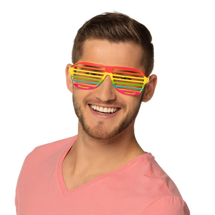 Partybril Regenboog 18cm