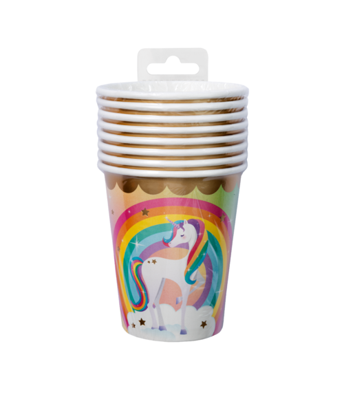 Unicorn Bekers 9cm 8st