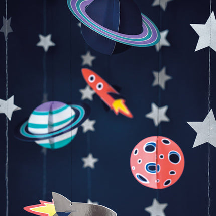 Hangdecoratie Space 5st