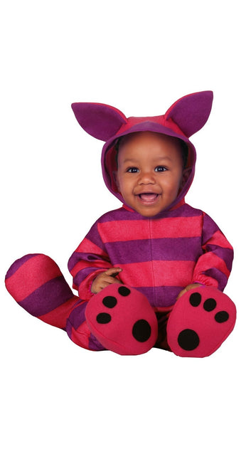 Paarse kat Kostuum Baby