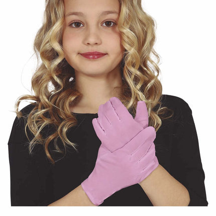 Roze Handschoenen Kind 17cm