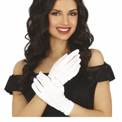 Witte Handschoenen Dames