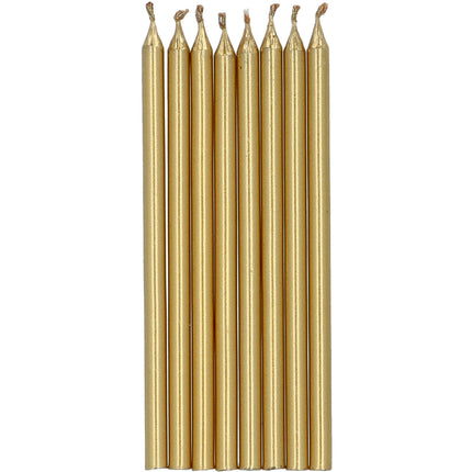 Gouden Kaarsen 10cm 12st