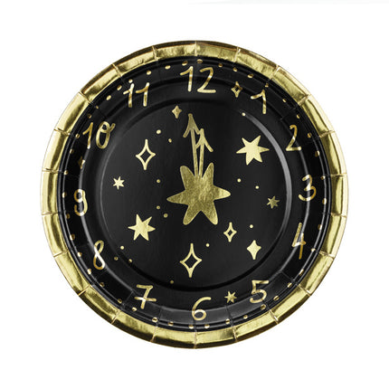 Oud En Nieuw Borden Klok 6st