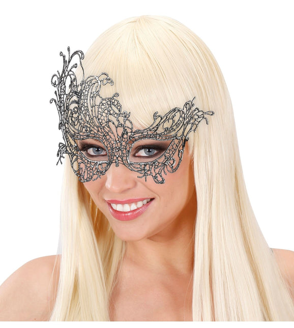 Zilveren Oogmasker Kant