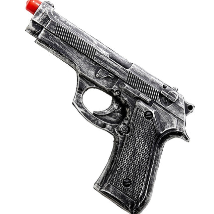 Grijze Nep Pistool 19cm