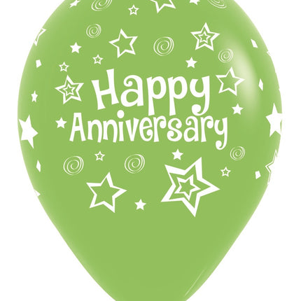 Ballonnen Happy Anniversary Mix 30cm 25st