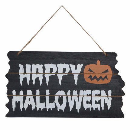 Halloween Deurbord Happy Halloween 34cm