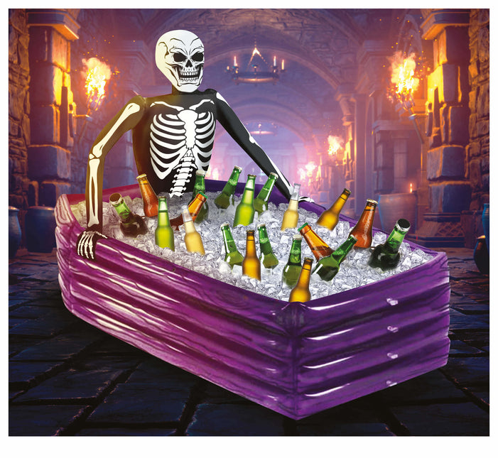Halloween Ijsbakken Skeletkist 1m