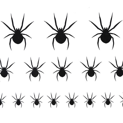 Halloween Nep Tattoos Spinnen