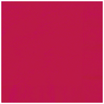 Rode Servetten 2 Laags 25cm 20st