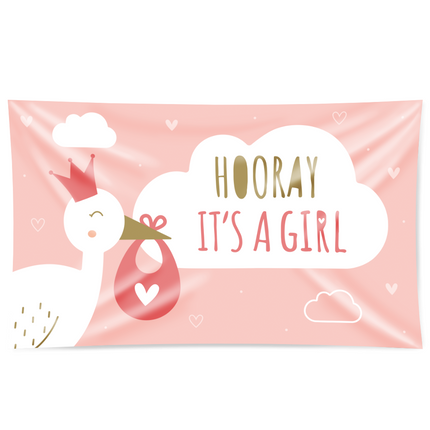 Gevelvlag New Born Baby Girl 1,5m