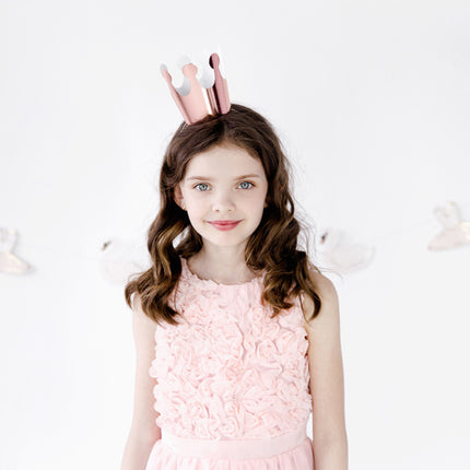 Rose Gouden Kroon 6cm 6st