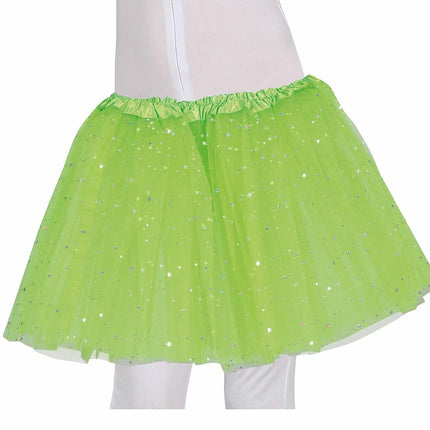 Lime Groene Tutu Sterren 30cm