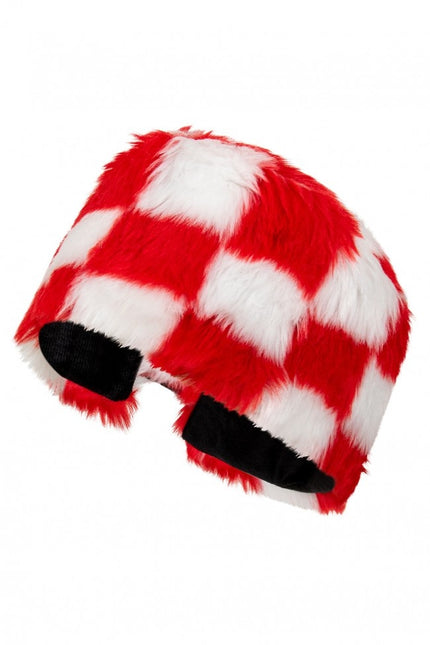 Bontmuts Rood Wit Geblokt