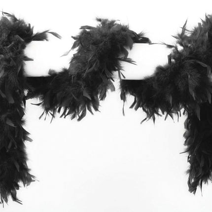 Zwarte Boa Lang 1,8m