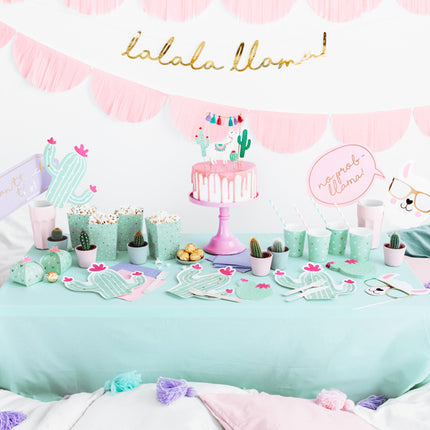 Popcorn Bakjes Mint Groen 12,5cm 6st