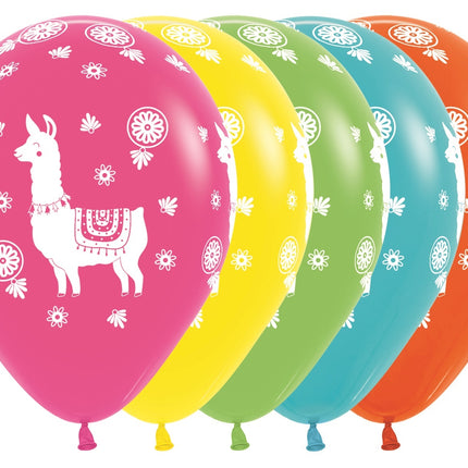 Ballonnen Lama Mix 30cm 25st
