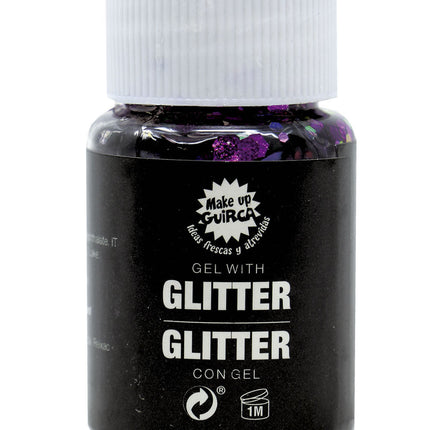 Paarse Glitter Gel 20g