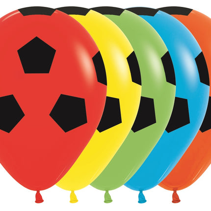 Ballonnen Soccerball Mix 30cm 25st