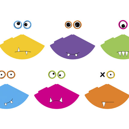 Monster Feesthoedjes 16cm 6st