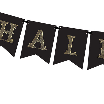 Oranje Halloween Letterslinger 1,75m