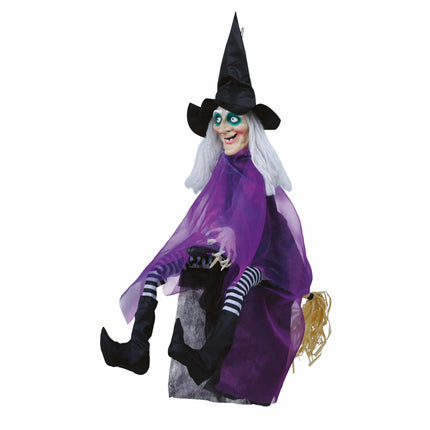 Halloween Pop Heks Met Licht En Geluid 90cm