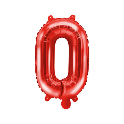 Folie Ballon Letter O Rood Leegd 35cm