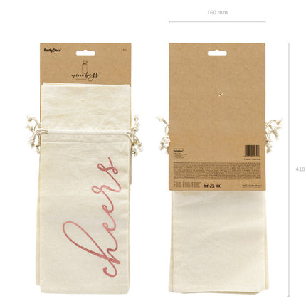 Wijn Zakjes Cheers 36cm 5st