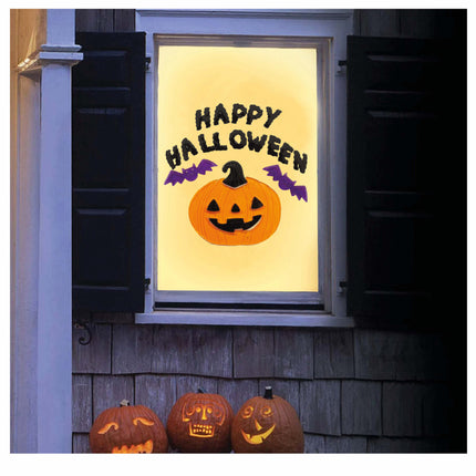 Halloween Raamdecoratie Happy Halloween