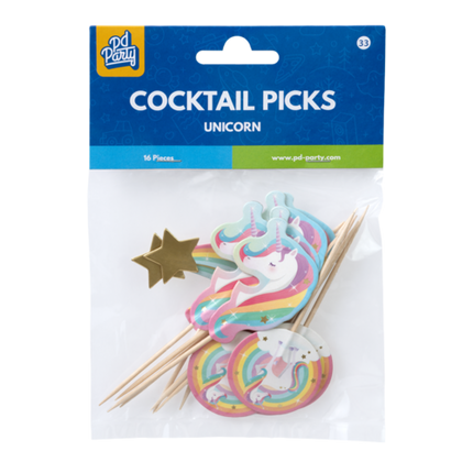 Unicorn Cocktailprikkers