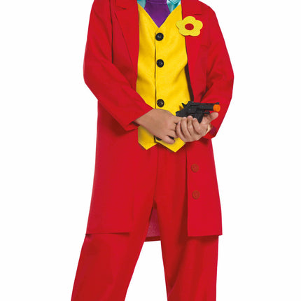 Joker Kostuum Kind Rood