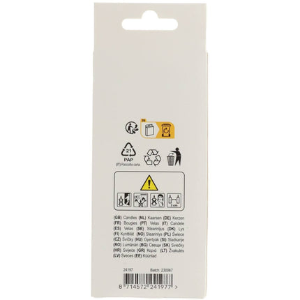 Gekleurde Kaarsen Gedraaid 6st