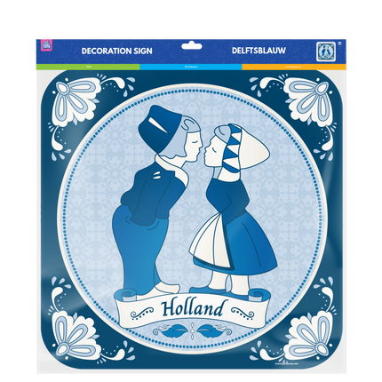 Delftsblauw Deurbord 50cm