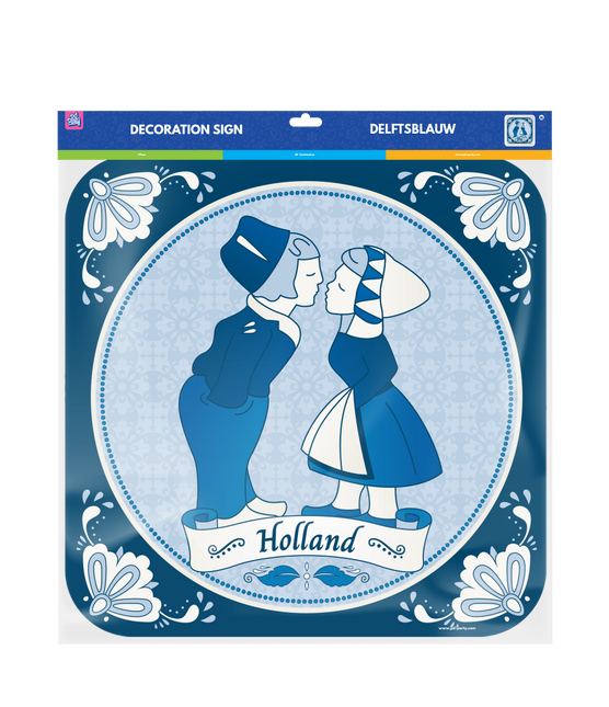 Delftsblauw Deurbord 50cm