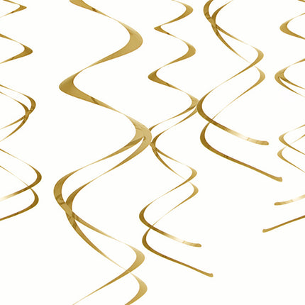 Hangdecoratie Goud 5st