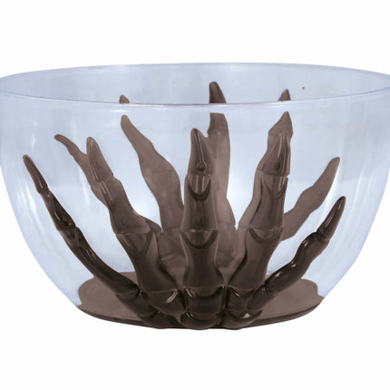 Halloween Tafeldecoratie Skelethand Kom