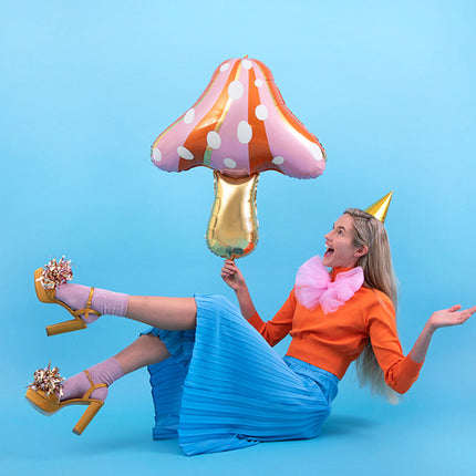 Helium Ballon Paddenstoel Leeg 75cm