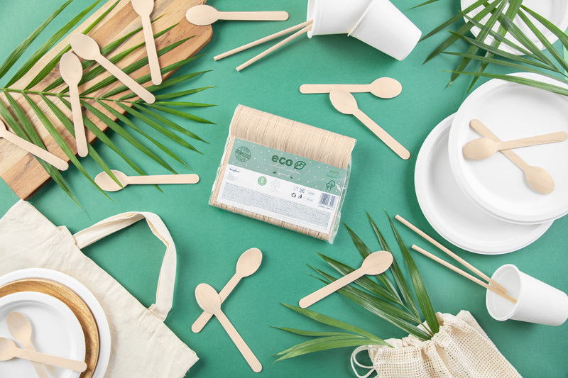 Houten Lepels 16cm 100st