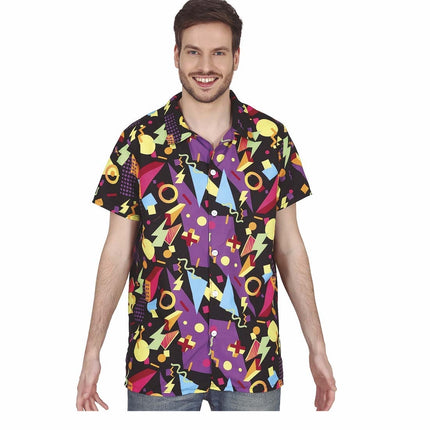 Zwarte Jaren 80 Blouse