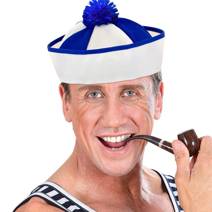 Wit Blauwe Muts Kapitein