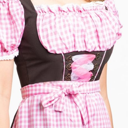 Dirndl Jurk Oktoberfest Lang Roze
