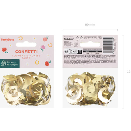 Gouden Confetti Hoefijzers
