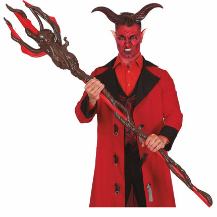 Zwart Rode Halloween Drietand 1,5m