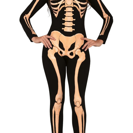 Skelet Halloween Kostuum Dames Jumpsuit